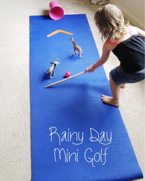 DIY Indoor Mini Golf for Kids